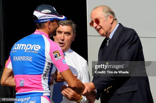 97Th Tour De France 2010, Stage 1Podium, Alessandro Petacchi / Eddy Merckx / King Albert Ii King Roi Koning Belgium, Celebration Joie Vreugde,...