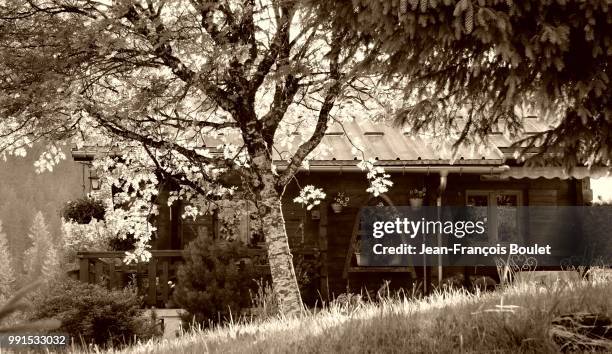 chalet en savoie - boulet stockfoto's en -beelden