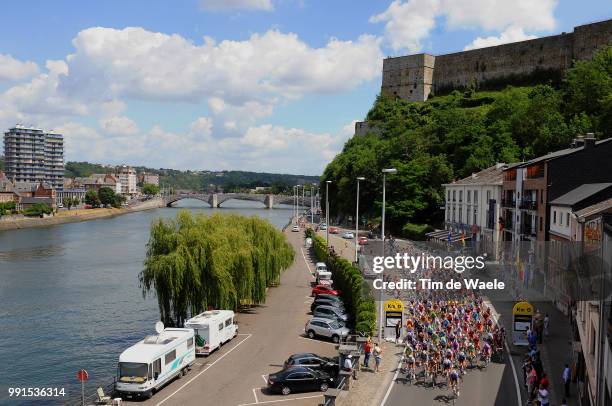 97Th Tour De France 2010, Stage 3Illustration Illustratie, Citadel Fort Huy Hoei, Peleton Peloton, Maas River Riviere Rivier, Landscape Paysage...