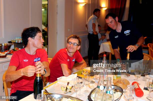 97Th Tour De France 2010, Stage 7Chavanel Sylvain / Devenyns Dries / Pineau Jerome / / Champagne, Team Quick-Step Qs / Tournus - Station Des Rousses...