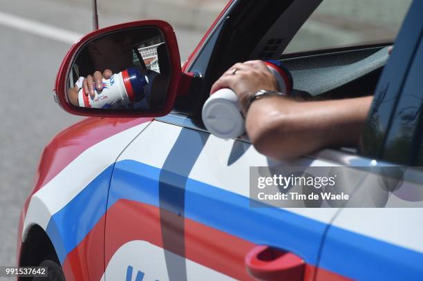 70Th Tour Of Spain 2015, Stage 19Illustration Illustratie/Team Katusha / Ravitaillement Bevoorrading/ Bottle Bidons Drinkbus/ Car Voiture Auto,...