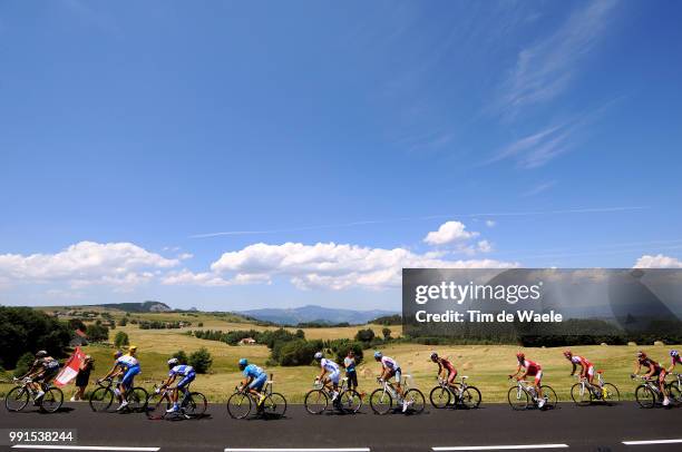 97Th Tour De France 2010, Stage 12Illustration Illustratie, Peleton Peloton, Cote Suc De Montivernoux, Landscape Paysage Landschap, Bourg-De-Peage -...