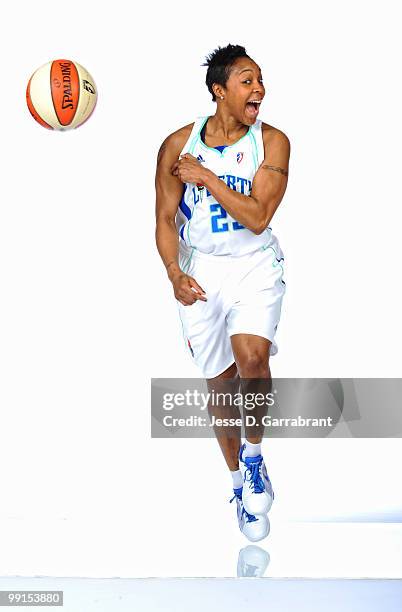 Cappie Pondexter of the New York Liberty poses for a photo during WNBA Media Day on May 12, 2010 at the MSG Training Facility in Tarrytown, New York....