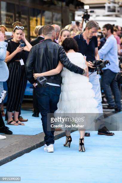 Charlotte Riley and Tom Hardy attend the 'Swimming With Men' UK Premiere at The Curzon Mayfair on July 4, 2018 in London, England.