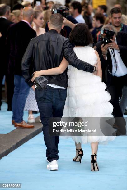 Tom Hardy and Charlotte Riley attend the 'Swimming With Men' UK Premiere at The Curzon Mayfair on July 4, 2018 in London, England.