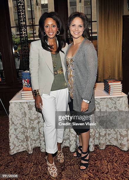 Author Malaak Compton-Rock and CNN's anchor Soledad O'Brien attend the Salvation Army's Book Club Luncheon Series for "If It Takes a Village, Build...