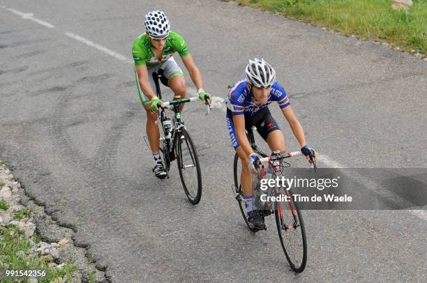 97Th Tour De France 2010, Stage 9Hushovd Thor Green Jersey, Seeldrayers Kevin / Morzine - Avoriaz - Saint-Jean-De-Maurienne / Ronde Van Frankrijk,...
