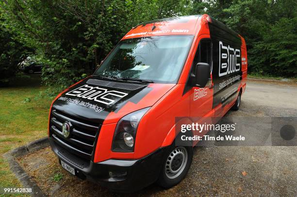 97Th Tour De France 2010, Restdayillustration Illustratie, Team Bmc Racing Van Car Voiture Auto, Restday In Pau, Rustday, Jour De Repos, Ronde Van...