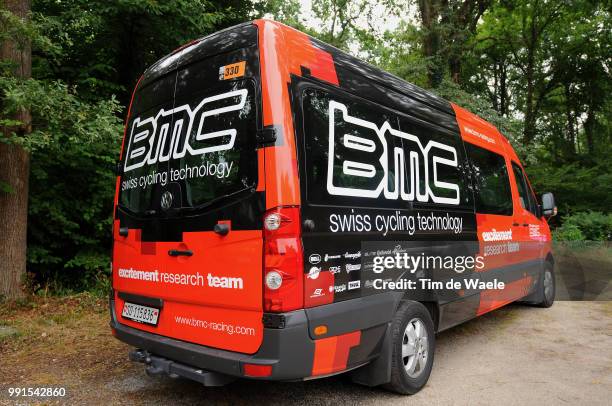 97Th Tour De France 2010, Restdayillustration Illustratie, Team Bmc Racing Van Car Voiture Auto, Restday In Pau, Rustday, Jour De Repos, Ronde Van...