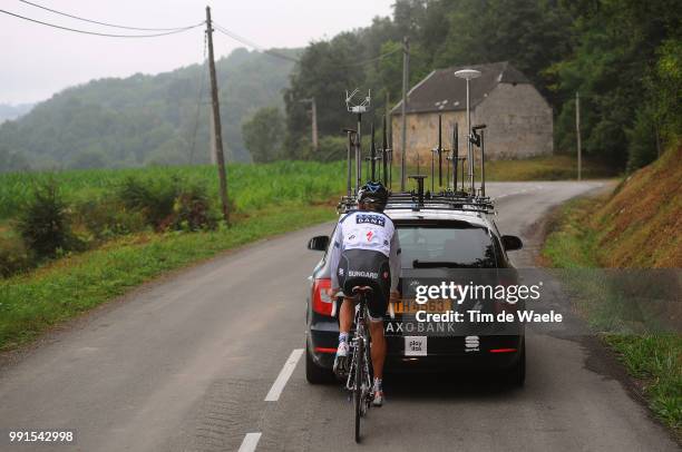 97Th Tour De France 2010, Restdayschleck Andy / Team Saxo Bank / Skoda Car Voiture Auto, Restday In Pau, Rustday, Jour De Repos, Ronde Van Frankrijk,...