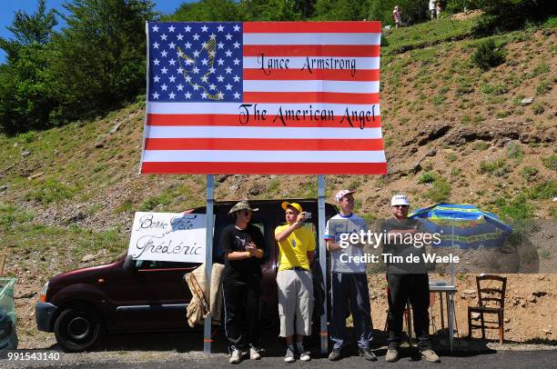 97Th Tour De France 2010, Stage 14Illustration Illustratie, Fans Supporters, Armstrong Lance / Revel - Ax 3 Domaines / Ronde Van Frankrijk, Tdf, Rit...