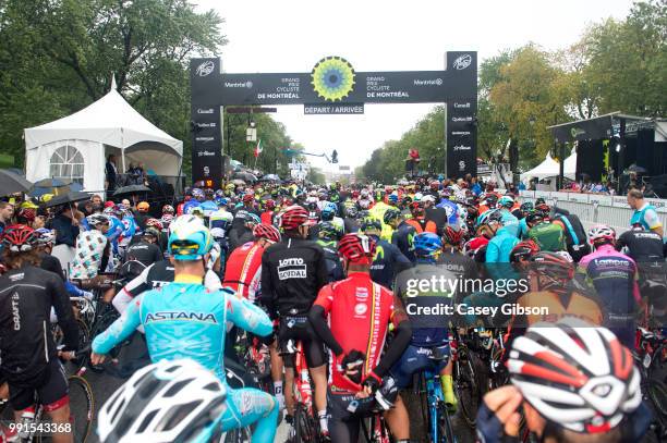 6Th Grand Prix Cycliste De Montreal 2015Start Departure Vertrek, Illustration Illustratie/ Peloton Peleton/ Landscape Paysage/ Montreal City Ville...