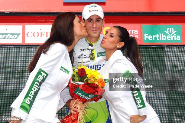 65Th Tour Of Spain 2010, Stage 4Podium, Nibali Vincenzo White Jersey, Celebration Joie Vreugde, Malaga - Valdepenas De Jaen / Vuelta, Tour D'Espagne,...