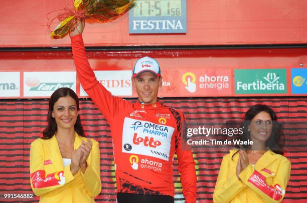 65Th Tour Of Spain 2010, Stage 6Podium, Gilbert Philippe Celebration Joie Vreugde, Caravaca De La Cruz - Murcia / Vuelta, Tour D'Espagne, Ronde Van...
