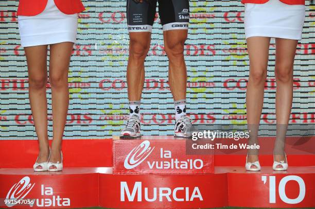 65Th Tour Of Spain 2010, Stage 6Podium, Illustration Illustratie, Hushovd Thor Celebration Joie Vreugde, Caravaca De La Cruz - Murcia / Vuelta, Tour...