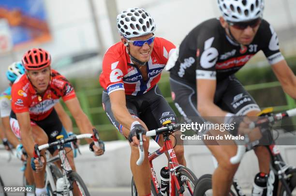 65Th Tour Of Spain 2010, Stage 6Tondo Xavier / Hushovd Thor / Gilbert Philippe Red Jersey, Caravaca De La Cruz - Murcia / Vuelta, Tour D'Espagne,...