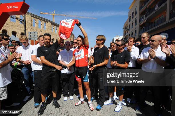 65Th Tour Of Spain 2010, Stage 8Start, Dave Brailsford Team Sky Manager, Javier Guillen Vuelta Race Director /Flecha Juan Antonio / Gilbert Philippe...