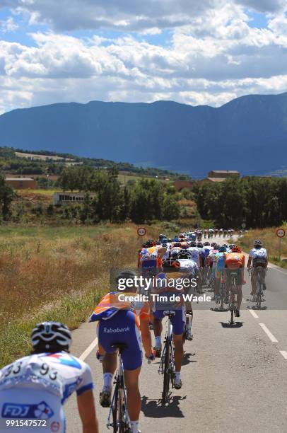 65Th Tour Of Spain 2010, Stage 12Illustration Illustratie, Peleton Peloton, Mountains Montagnes Bergen, Landscape Paysage Landschap, Andorra La Vella...