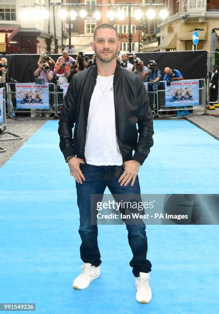 Tom Hardy attending the Swimming with Men premiere held at Curzon Mayfair, London.