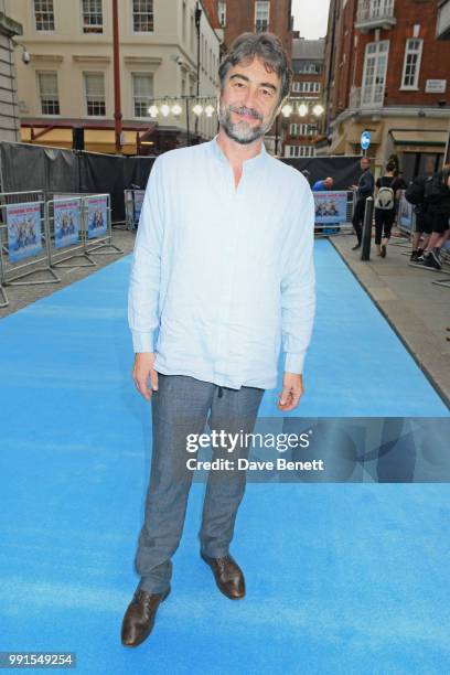 Nathaniel Parker attends the UK Premiere of "Swimming With Men' at The Curzon Mayfair on July 4, 2018 in London, England.