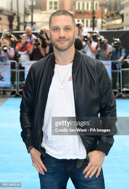 Tom Hardy attending the Swimming with Men premiere held at Curzon Mayfair, London.