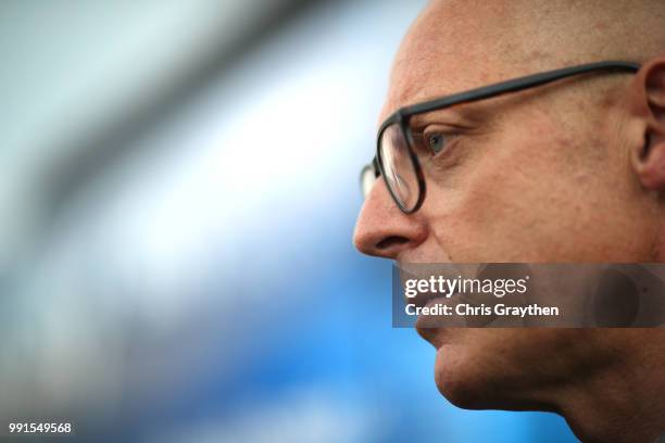 Dave Brailsford of Great Britain Team Manager of Team Sky / during the 105th Tour de France 2018, Team SKY press conference / TDF / on July 4, 2018...