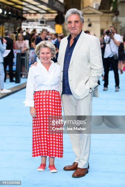 Imelda Staunton and Jim Carter attend the 'Swimming With Men' UK Premiere at The Curzon Mayfair on July 4, 2018 in London, England.