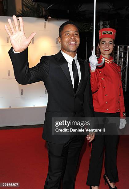 Actor Cuba Gooding Jr. Attends the Opening Night Dinner at the Hotel Majestic during the 63rd Annual International Cannes Film Festival on May 12,...