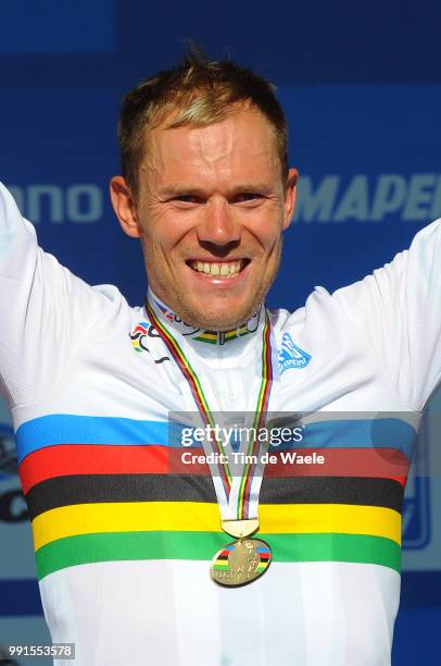 Road World Championships 2010, Men Elitepodium, Thor Hushovd Celebration Joie Vreugde, Melbourne - Geelong /Road Race Men Elite, Course En Ligne...