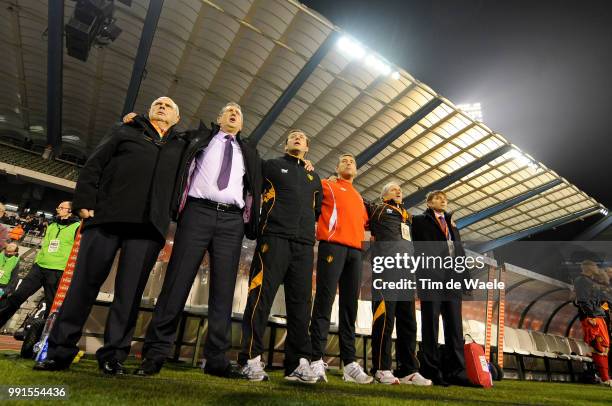 Belgium - Austriageorges Leekens / Marc Wilmots / Filip Van De Walle / Trainer Entraineur, Uefa Euro 2012 Qualification, Autriche Oostenrijk / Tim De...