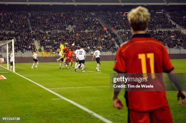 Belgium - Austriaillustration Illustratie, Corner, Jonathan Legear / Marouane Fellaini / Jurgen Macho / Uefa Euro 2012 Qualification, Autriche...