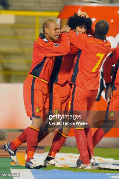 Belgium - Austriamarouane Fellaini / Marvin Ogunjimi / Celebration Joie Vreugde, Uefa Euro 2012 Qualification, Autriche Oostenrijk / Tim De Waele