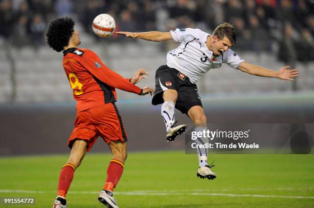 Belgium - Austriamarouane Fellaini / Franz Schiemer / Uefa Euro 2012 Qualification, Autriche Oostenrijk / Tim De Waele