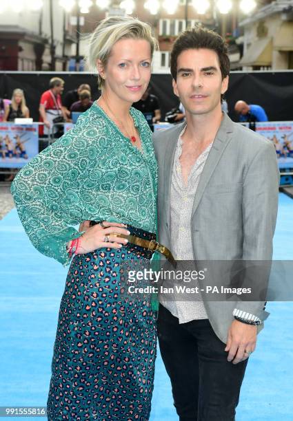 Kelly Jones and Jakki Healy attending the Swimming with Men premiere held at Curzon Mayfair, London.