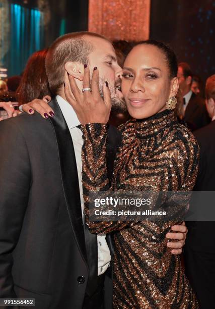 Barbara Becker and her boyfriend, Juan Lopez Salaberry, celebrating during the after-party of the 69th edition of the Bambi Awards in Berlin,...