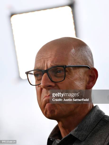 Dave Brailsford of Great Britain Team Manager of Team Sky / during the 105th Tour de France 2018, Team SKY press conference / TDF / on July 4, 2018...