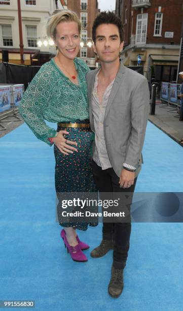 Jakki Healy and Kelly Jones attend the UK Premiere of "Swimming With Men' at The Curzon Mayfair on July 4, 2018 in London, England.