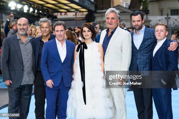Oliver Parker, Robert Graves, Rob Brydon, Charlotte Riley, Jim Carter, Daniel Mays and Thomas Turgoose attend the 'Swimming With Men' UK Premiere at...