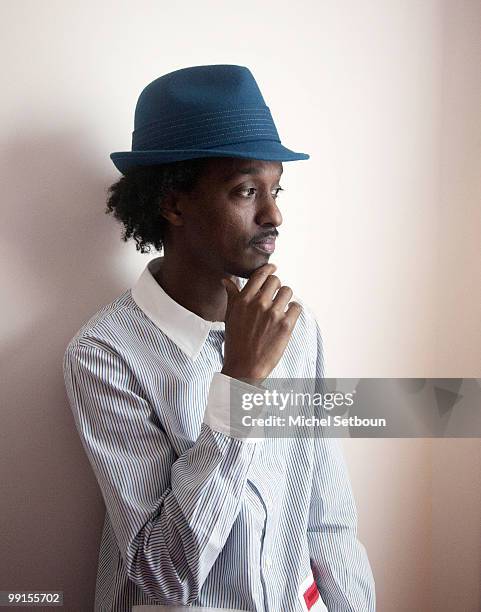 Hip hop star K'naan at a portrait session at Hotel De Sers in Paris on March 16, 2010.