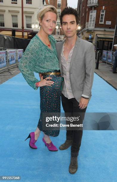 Jakki Healy and Kelly Jones attend the UK Premiere of "Swimming With Men' at The Curzon Mayfair on July 4, 2018 in London, England.