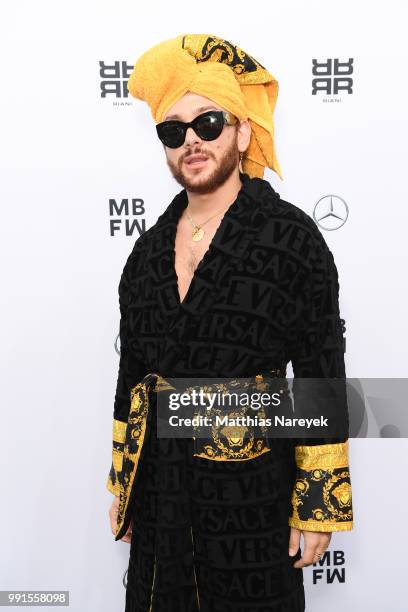 Riccardo Simonetti attends the Riani show during the Berlin Fashion Week Spring/Summer 2019 at ewerk on July 4, 2018 in Berlin, Germany.