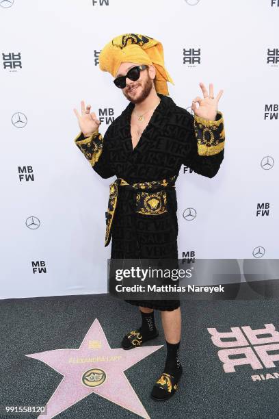 Riccardo Simonetti attends the Riani show during the Berlin Fashion Week Spring/Summer 2019 at ewerk on July 4, 2018 in Berlin, Germany.