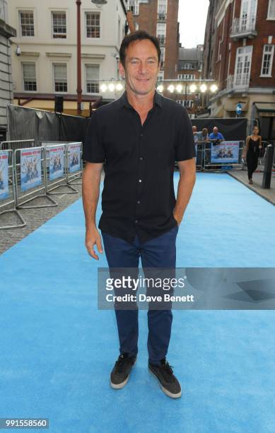 Jason Isaacs attends the UK Premiere of "Swimming With Men' at The Curzon Mayfair on July 4, 2018 in London, England.