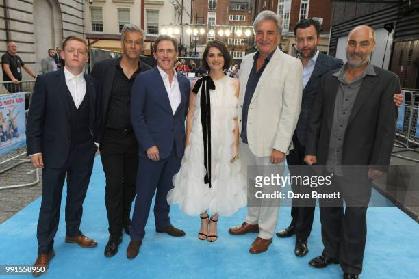 Thomas Turgoose, Rupert Graves, Rob Brydon, Charlotte Riley, Jim Carter Daniel Mays and Oliver Parker attend the UK Premiere of "Swimming With Men'...
