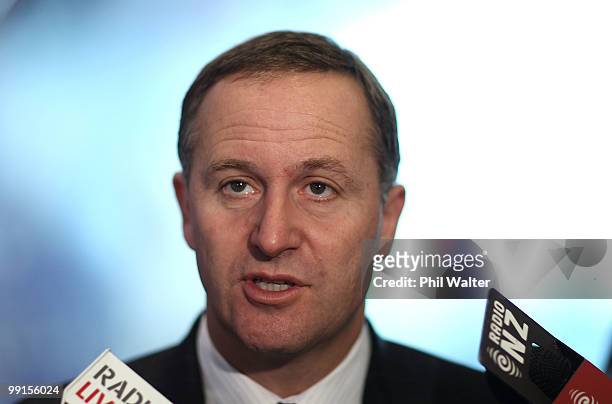 New Zealand Prime Minister John Key speaks during a pre-Budget announcement where a $30 million boost to tourism was announced at the New Zealand...