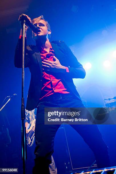 Tom Chaplin of Keane performs onstage at Fridge, Brixton, at launch of new 8 track EP on May 12, 2010 in London, England.