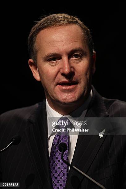 New Zealand Prime Minister John Key speaks during a pre-Budget announcement where a $30 million boost to tourism was announced at the New Zealand...