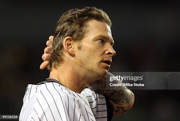 Burnett of the New York Yankees bats against the Baltimore Orioles on May 4, 2010 in the Bronx borough of New York City. The Yankees defeated the...