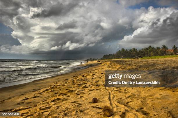 seaside view near negombo - negombo stockfoto's en -beelden