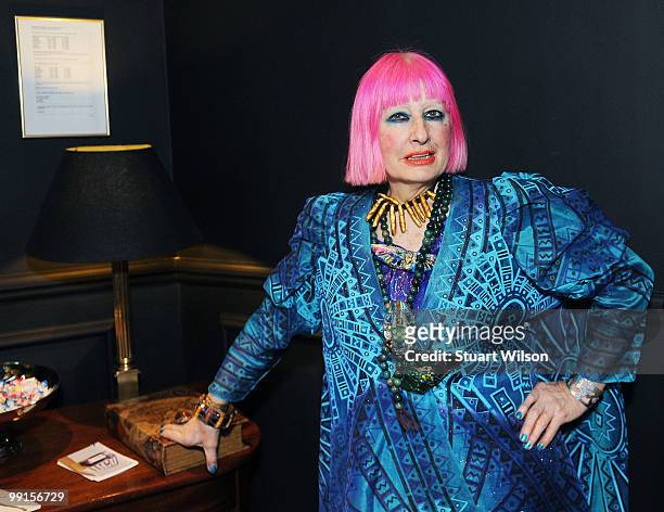 Zandra Rhodes attends the launch party for Z by Zandra Rhodes on May 12, 2010 in London, England.